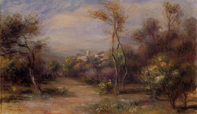 Landscape near Cagnes by Pierre Auguste Renoir