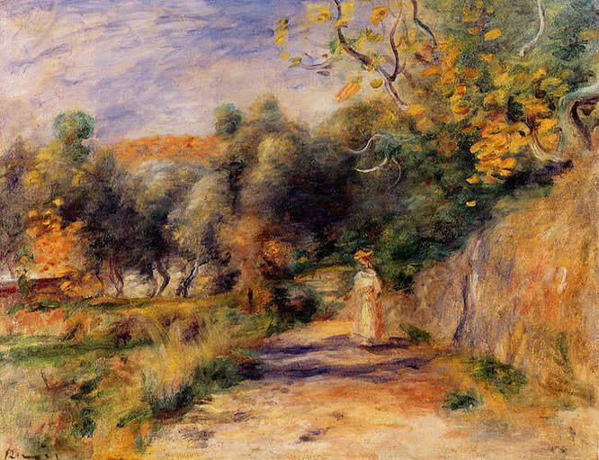 Landscape at Cagnes 1907-1908 by Pierre Auguste Renoir