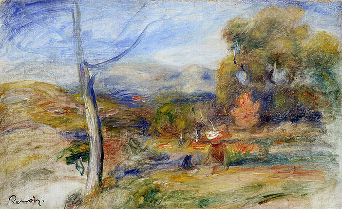Landscape near Cagnes 1910 by Pierre Auguste Renoir