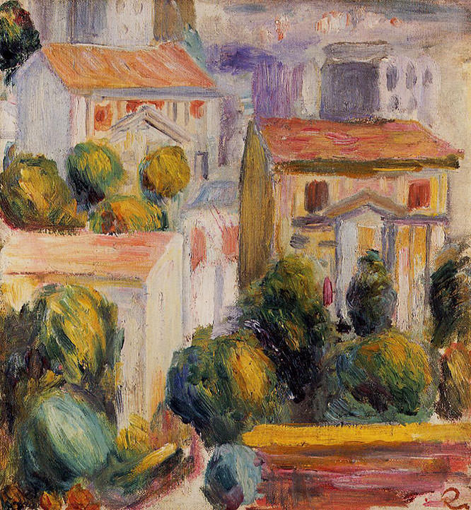 House at Cagnes by Pierre Auguste Renoir