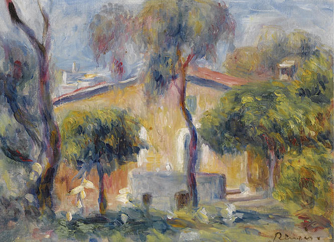Houses at Cagnes 1908 by Pierre Auguste Renoir