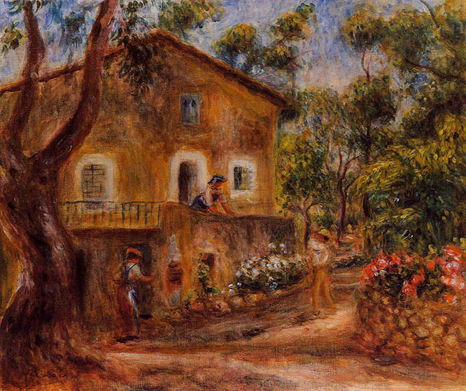 House in Collett at Cagnes 1912 by Pierre Auguste Renoir