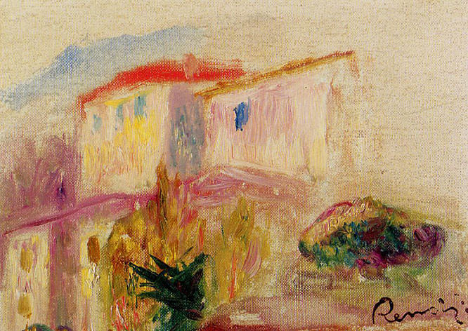 Le Poste at Cagnes (study) 1905 by Pierre Auguste Renoir