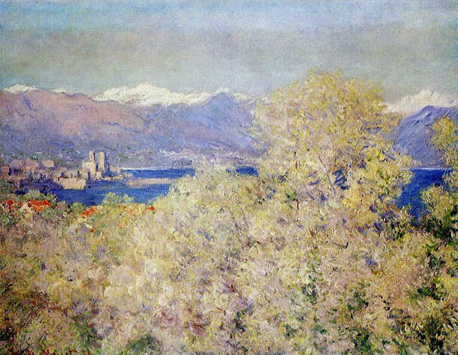 Claude Monet 1888 Antibes seen from La Salis Gardens Paintings