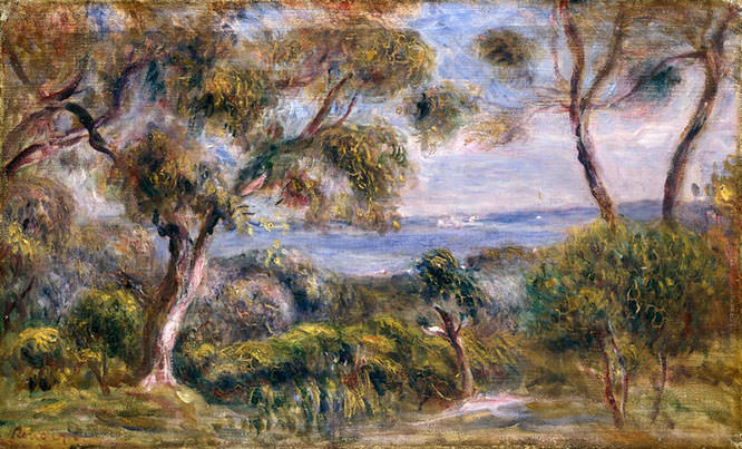 The Sea at Cagnes 1910 by Pierre Auguste Renoir