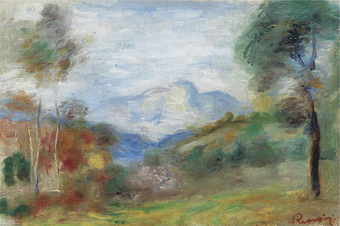 View of the Outskirts of Cagnes 1905 by Pierre Auguste Renoir