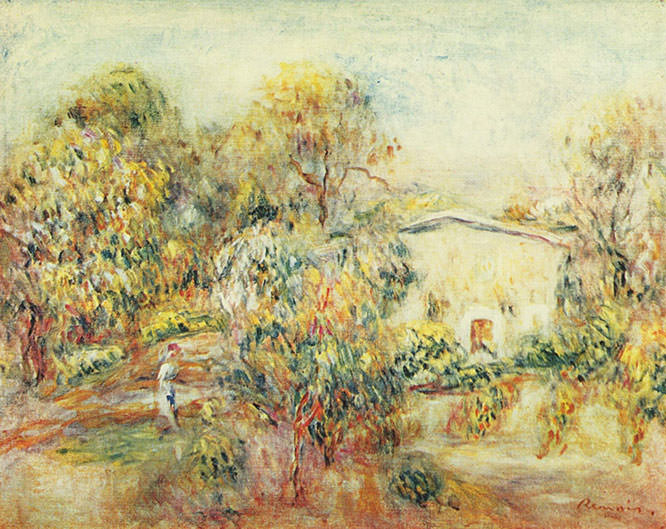 Landschaft bei Cagnes by Pierre Auguste Renoir
