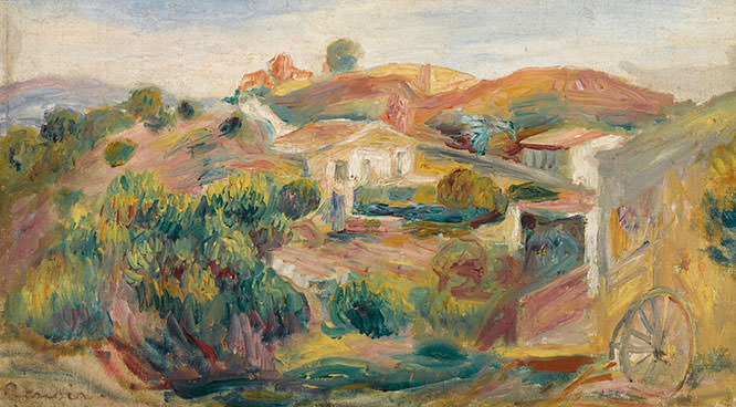 Landscape with Houses 1911 by Pierre Auguste Renoir