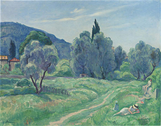 Olive Trees in Afternoon at Cannes by Henri Lebasque