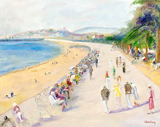 La Croisette Cannes by Lucien Adrion