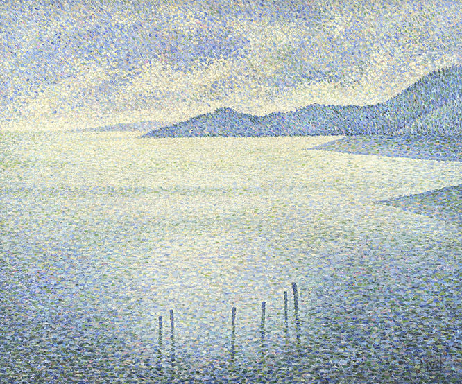 Coastal Scene by Theo van Rysselberghe French Riviera Paintings