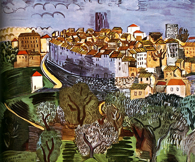 Saint-Paul-de-Vence by Raoul Dufy French Riviera Paintings