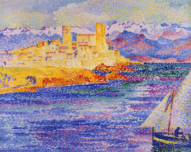 Antibes by Henri-Edmond Cross French Riviera Paintings