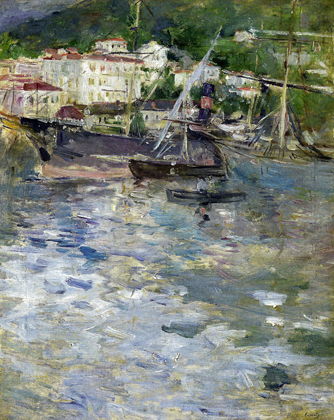 The Port, Nice by Berthe Morisot French Riviera Paintings