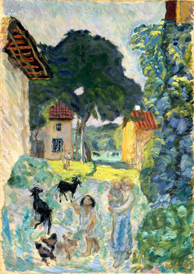 Village Scene  Grasse 1912 by Pierre Bonnard French Riviera Paintings