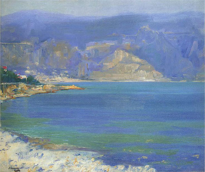 Beaulieu 1921 by Sir John Lavery French Riviera Paintings