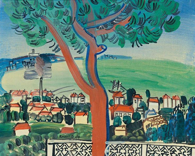Golfe Juan by Raoul Dufy French Riviera Paintings