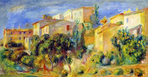 Cagnes, 1905 by Pierre Auguste Renoir French Riviera Paintings