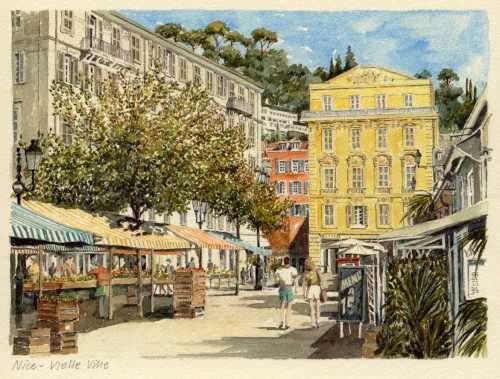 Nice  by Philip Martin French Riviera Paintings
