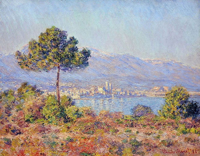 Antibes Seen from the Plateau Notre-Dame French Riviera Paintings