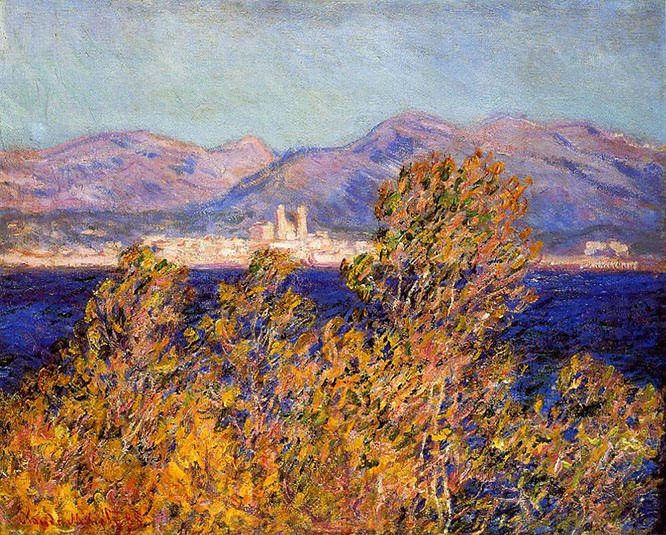 Antibes View of the Cap French Riviera Paintings