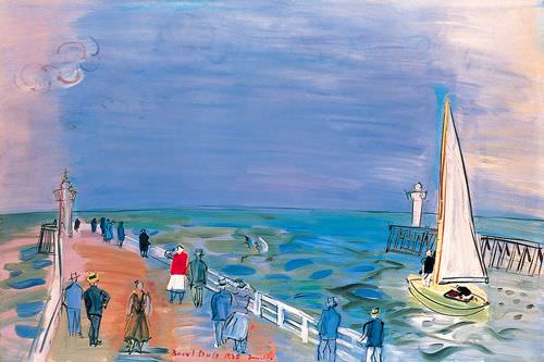 Promenade by Raoul Dufy French Riviera Paintings