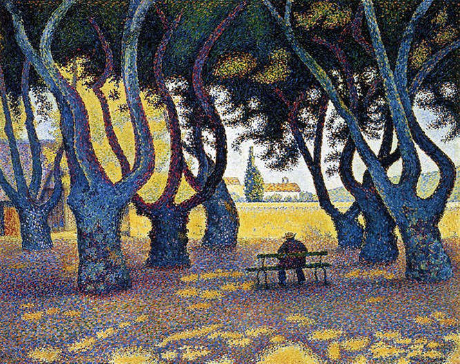 Place des Lices by Paul Signac French Riviera Paintings