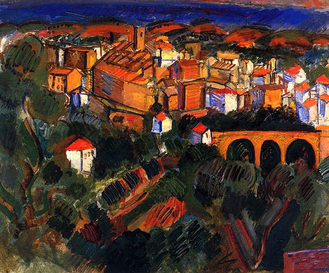Saint-Paul de Vence by Raoul Dufy French Riviera Paintings