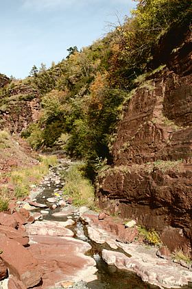 Les gorges du Cians en 2008