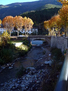 Confluent de la Roudoule avec le Var (Puget-Théniers)