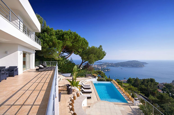 St-Jean-Cap-Ferrat from a villa in Villefranche sur Mer French Riviera