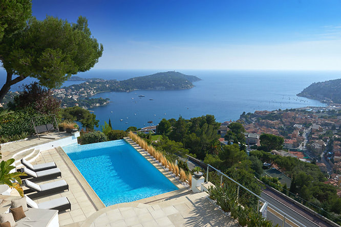 St-Jean-Cap-Ferrat from a villa in Villefranche sur Mer French Riviera