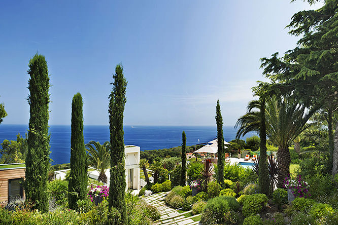 Beautiful garden in St-Jean-Cap-Ferrat