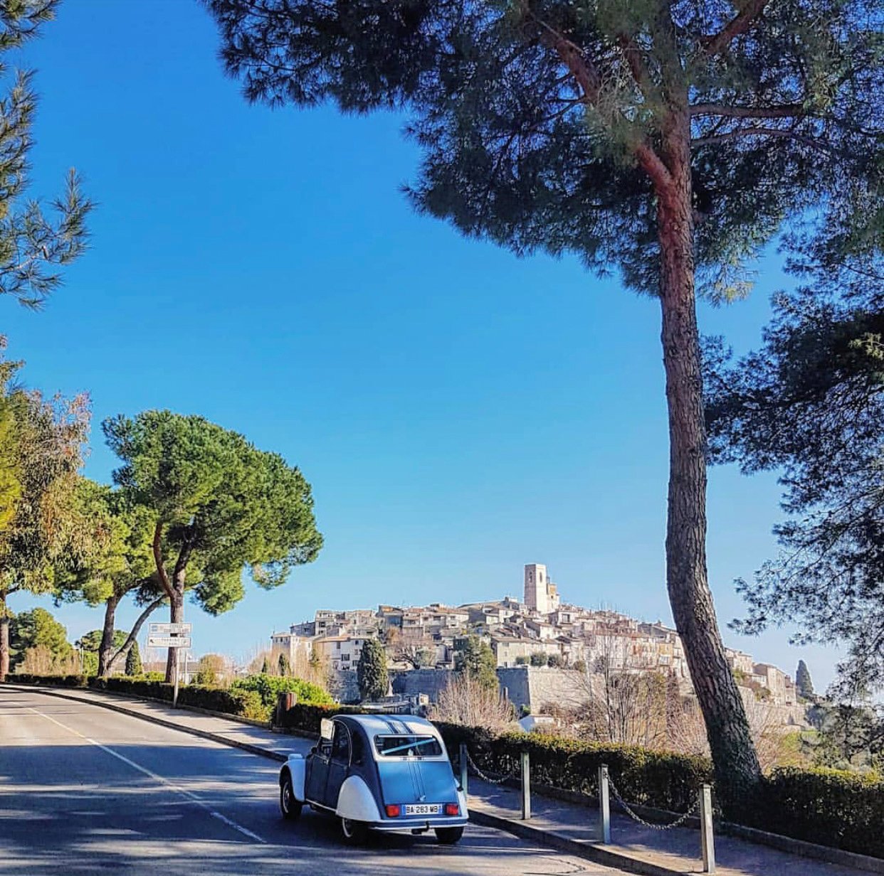 Arriving in Saint-Paul-de-Vence, French Riviera