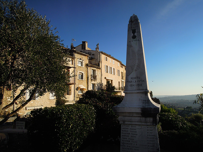 Monument aux morts in Saint-Paul-de-Vence, French Riviera