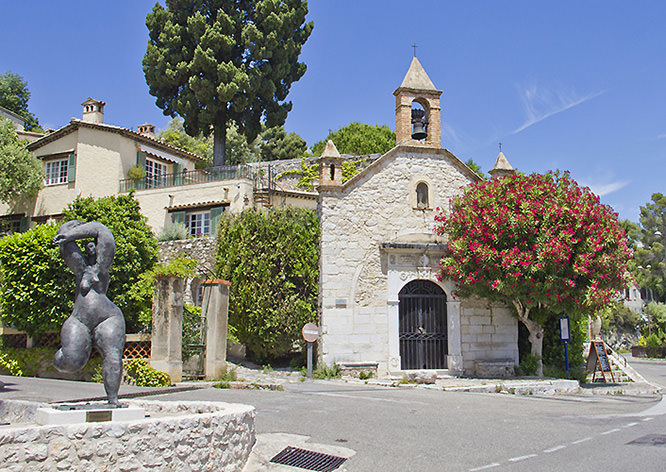 Church in Saint-Paul-de-Vence, French Riviera