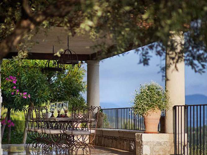 Beautiful terrasse in Saint-Paul-de-Vence, French Riviera