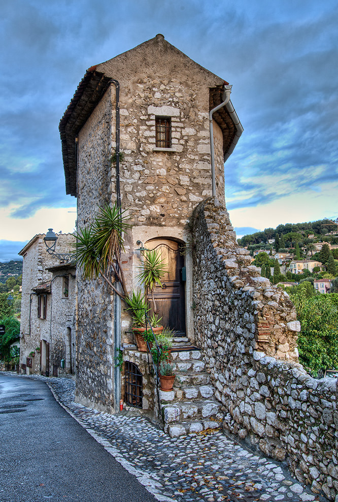 Medieval architecture in Saint-Paul-de-Vence, French Riviera