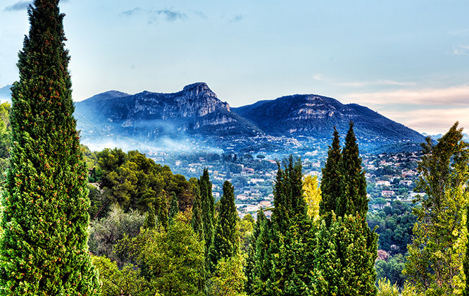 Eastern ramparts of Saint-Paul-de-Vence, French Riviera