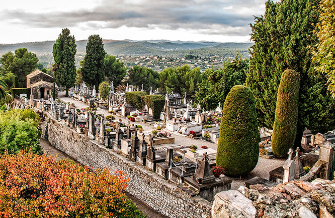 Old cemetery of Saint-Paul-de-Vence, French Riviera