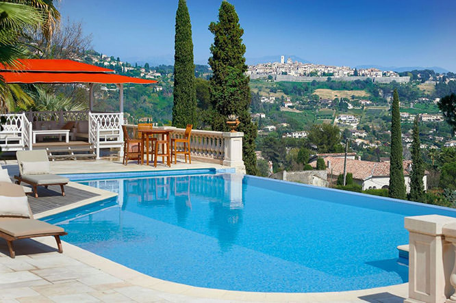 Saint-Paul-de-Vence from la Colle-sur-Loup French Riviera