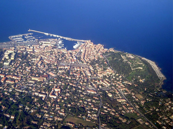 Aerial view of Saint Tropez, French Riviera