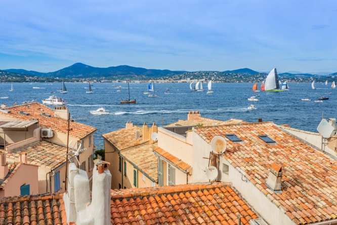 Saint Tropez roofs, French Riviera