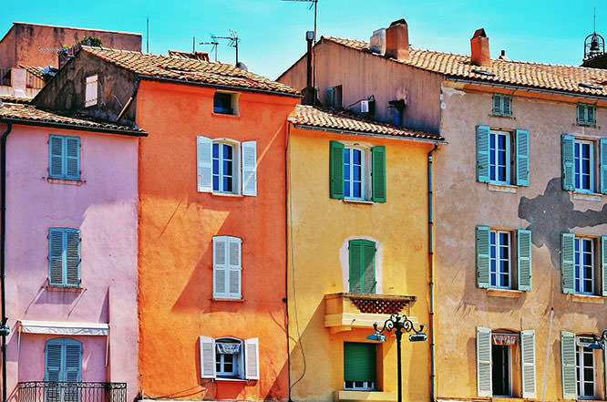 Facades of St Tropez