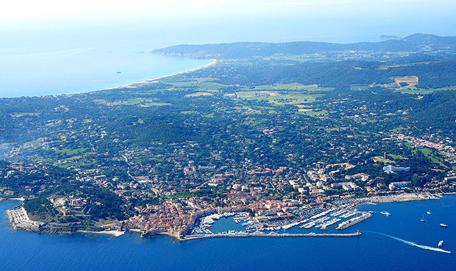 Aerial view of Saint Tropez, French Riviera