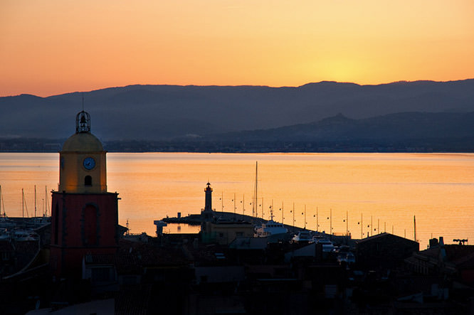 St Tropez sunset French Riviera