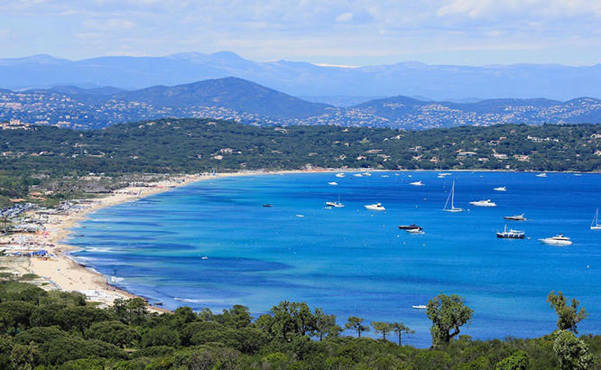 Pampelonne Beach in Saint Tropez