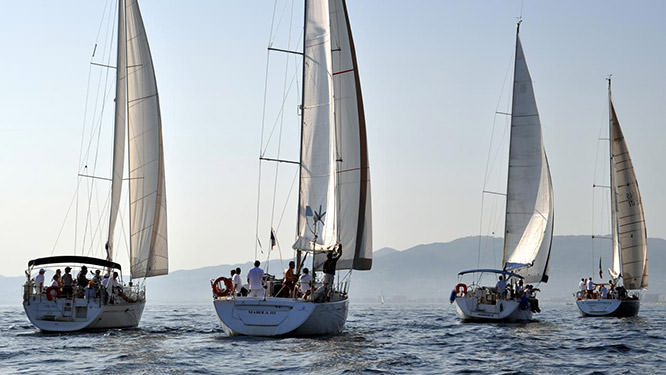 Sailing in Ste Maxime French Riviera
