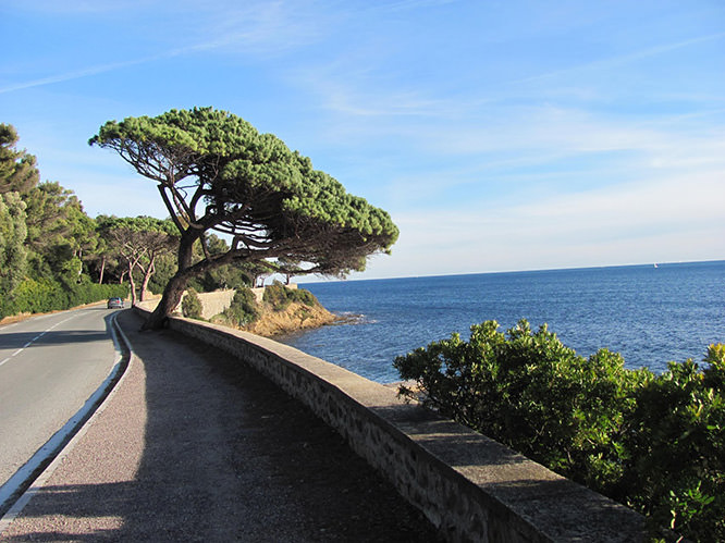 Coastline road Ste Maxime French Riviera