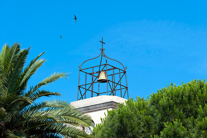 The bell tower of Sainte Maxime, French Riviera